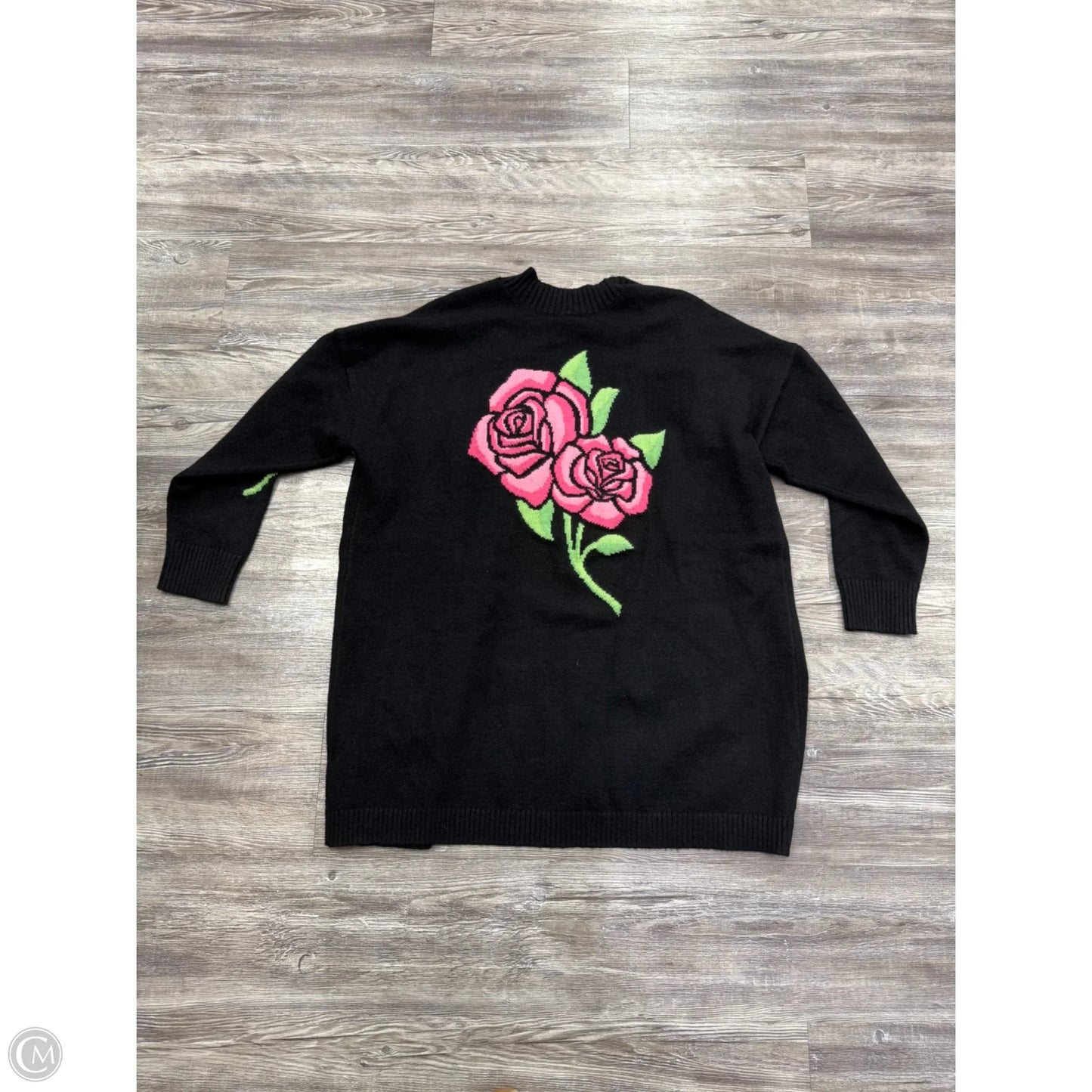 Sweater Cardigan By Torrid In Black, Size: 1x