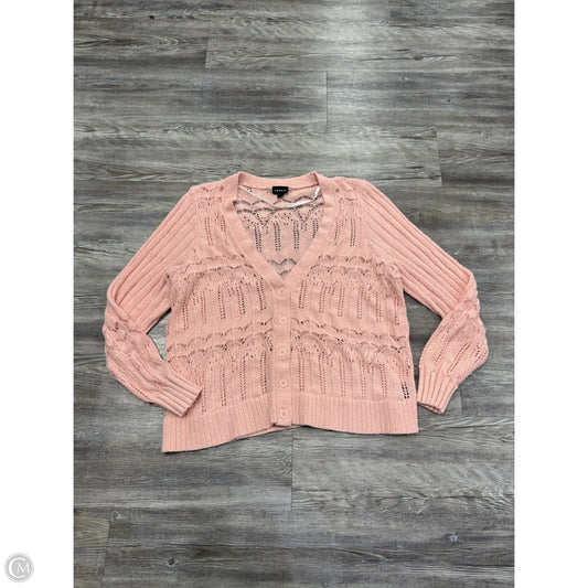 Sweater Cardigan By Torrid In Pink, Size: 1x