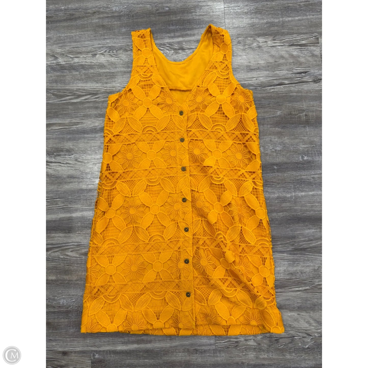 Dress Casual Midi By Anthropologie In Yellow, Size: Xs