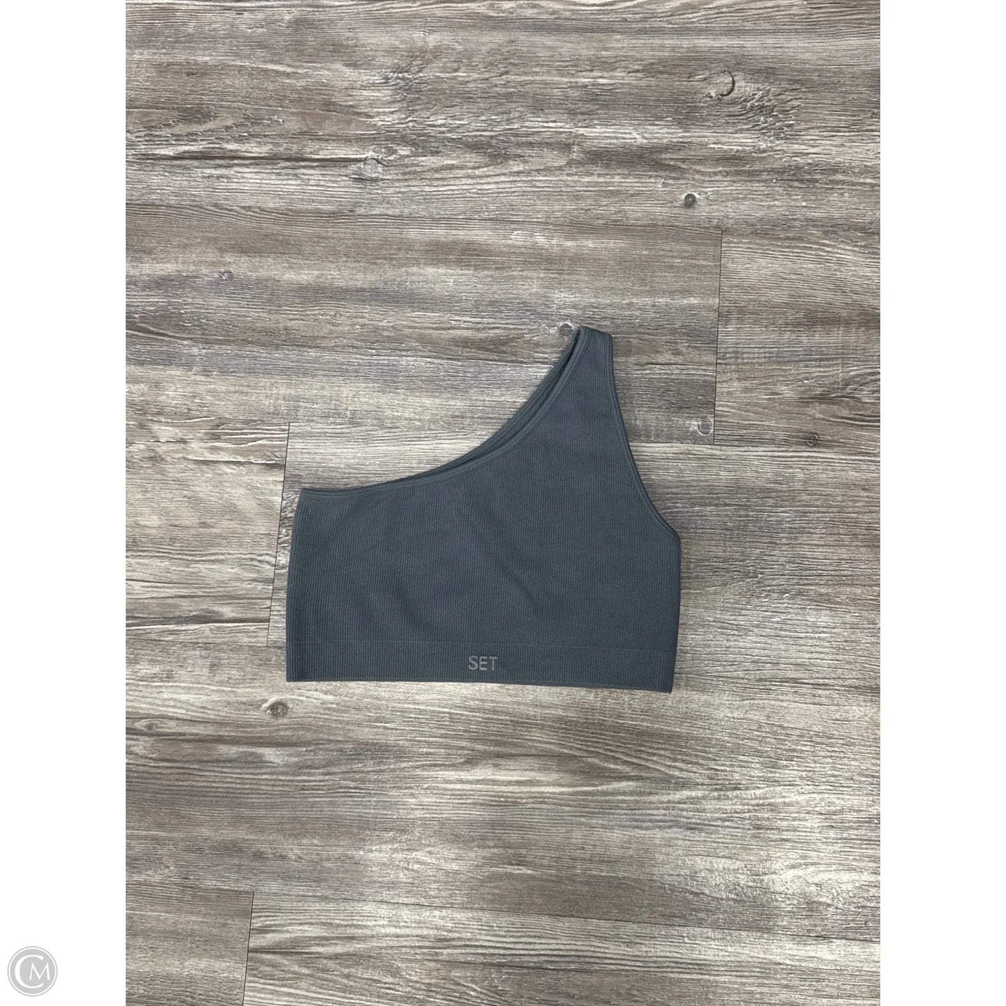 Athletic Tank Top By Set Active  In Grey, Size: M