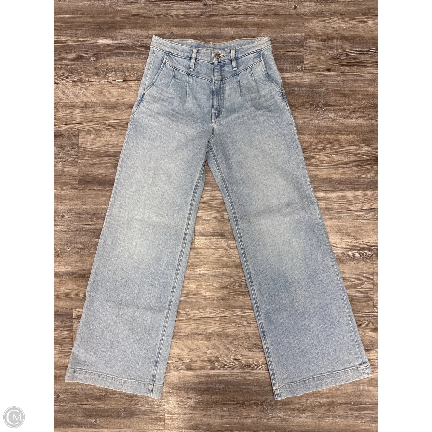 Jeans Wide Leg By Hudson In Blue Denim, Size: 2