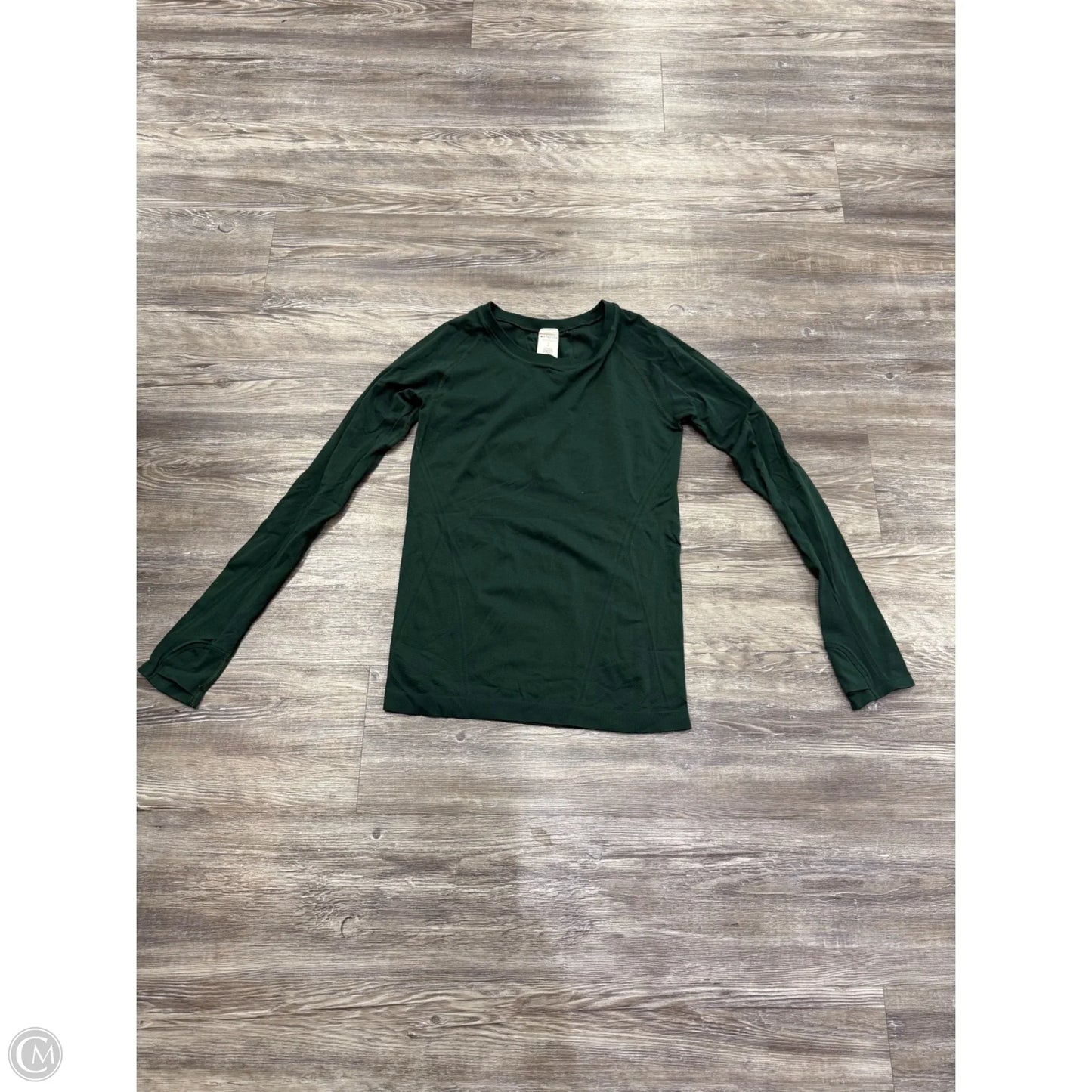 Athletic Top Long Sleeve Crewneck By Athleta In Green, Size: S
