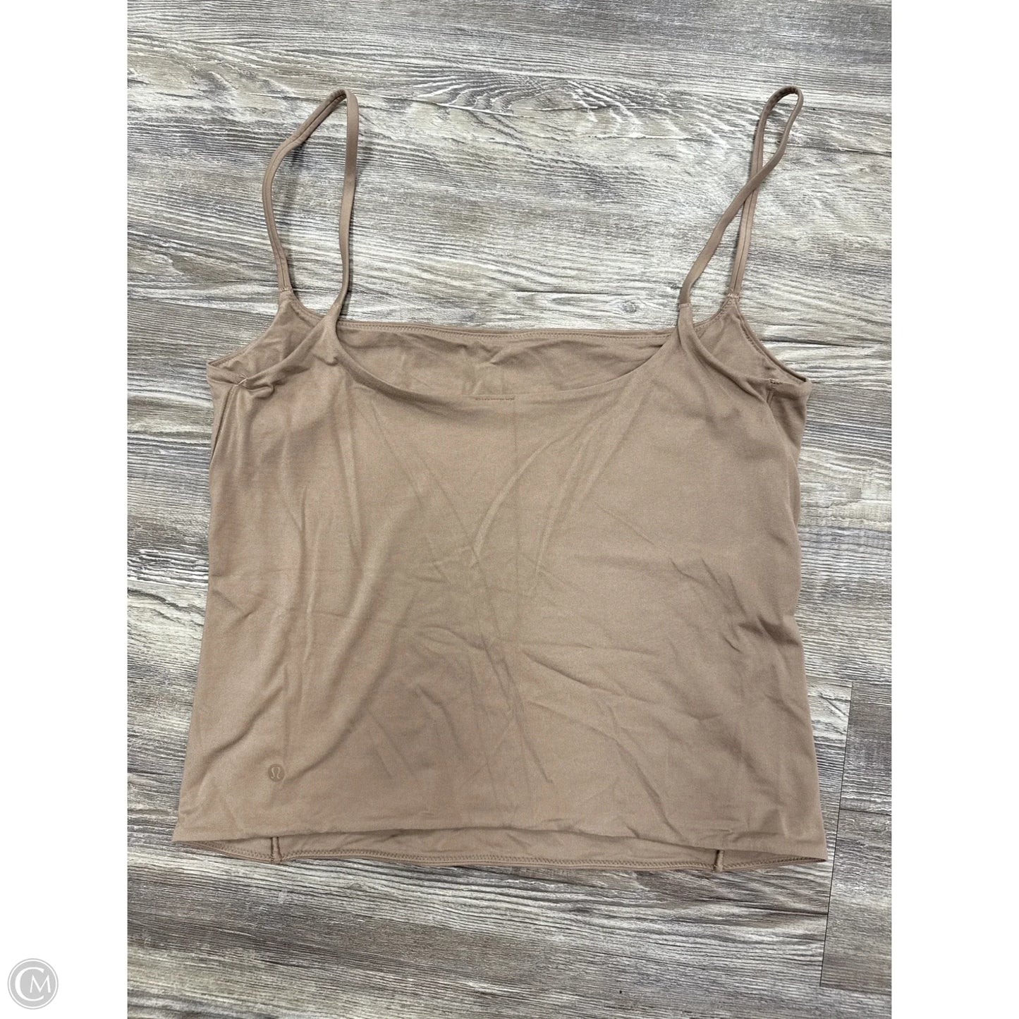 Athletic Tank Top By Lululemon In Tan, Size: L
