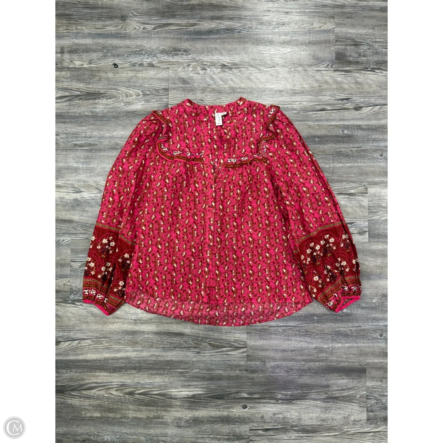 Top Long Sleeve By Joie In Pink, Size: S