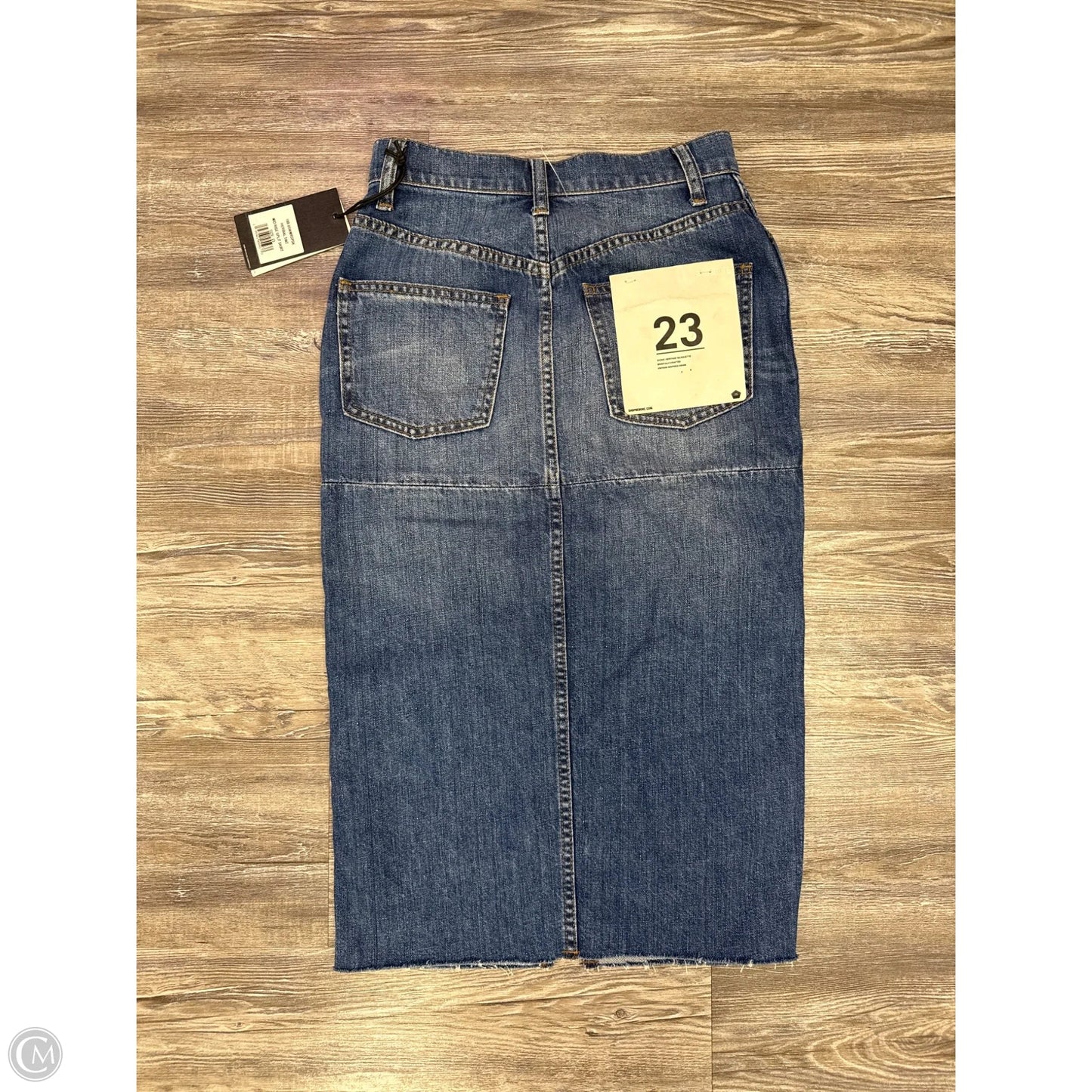 Skirt Midi By Cmc In Blue Denim, Size: 0p