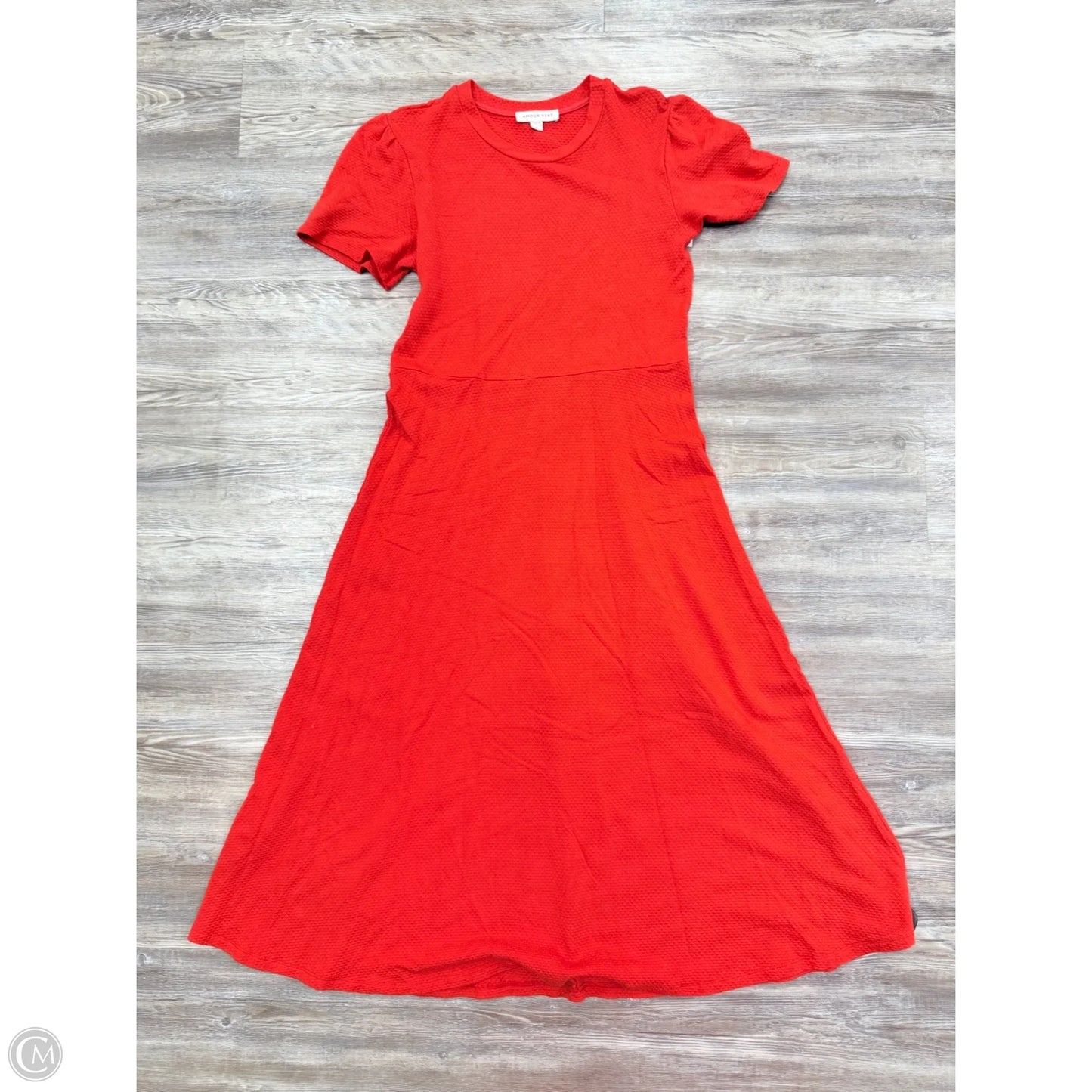 Dress Casual Midi By Amour Vert In Orange, Size: M