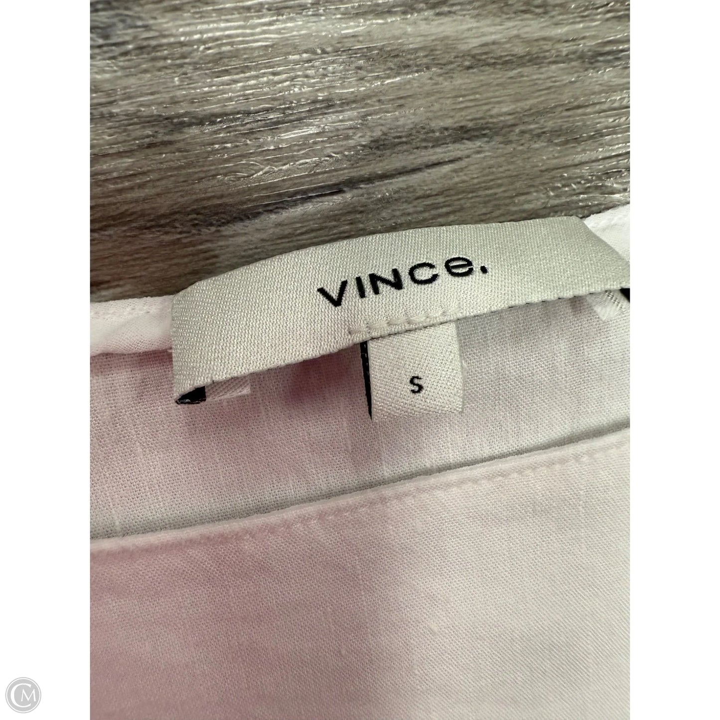 Top Short Sleeve By Vince In White, Size: S
