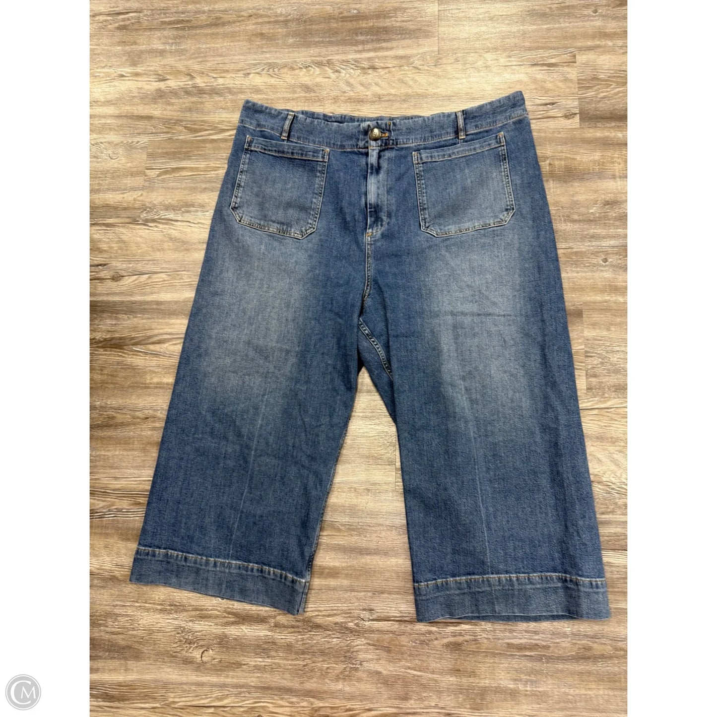 Jeans Wide Leg By Pilcro In Blue Denim, Size: 26