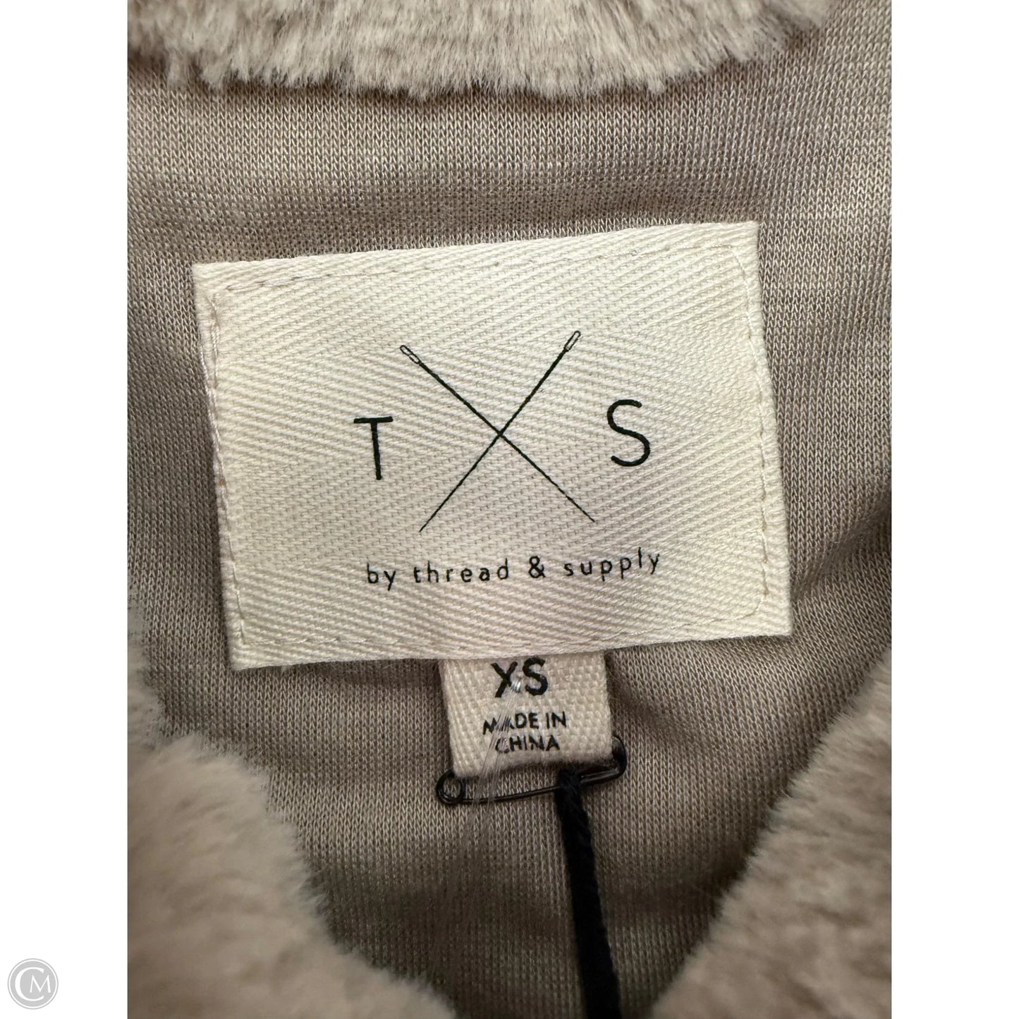 Vest Faux Fur & Sherpa By Thread And Supply In Tan, Size: Xs