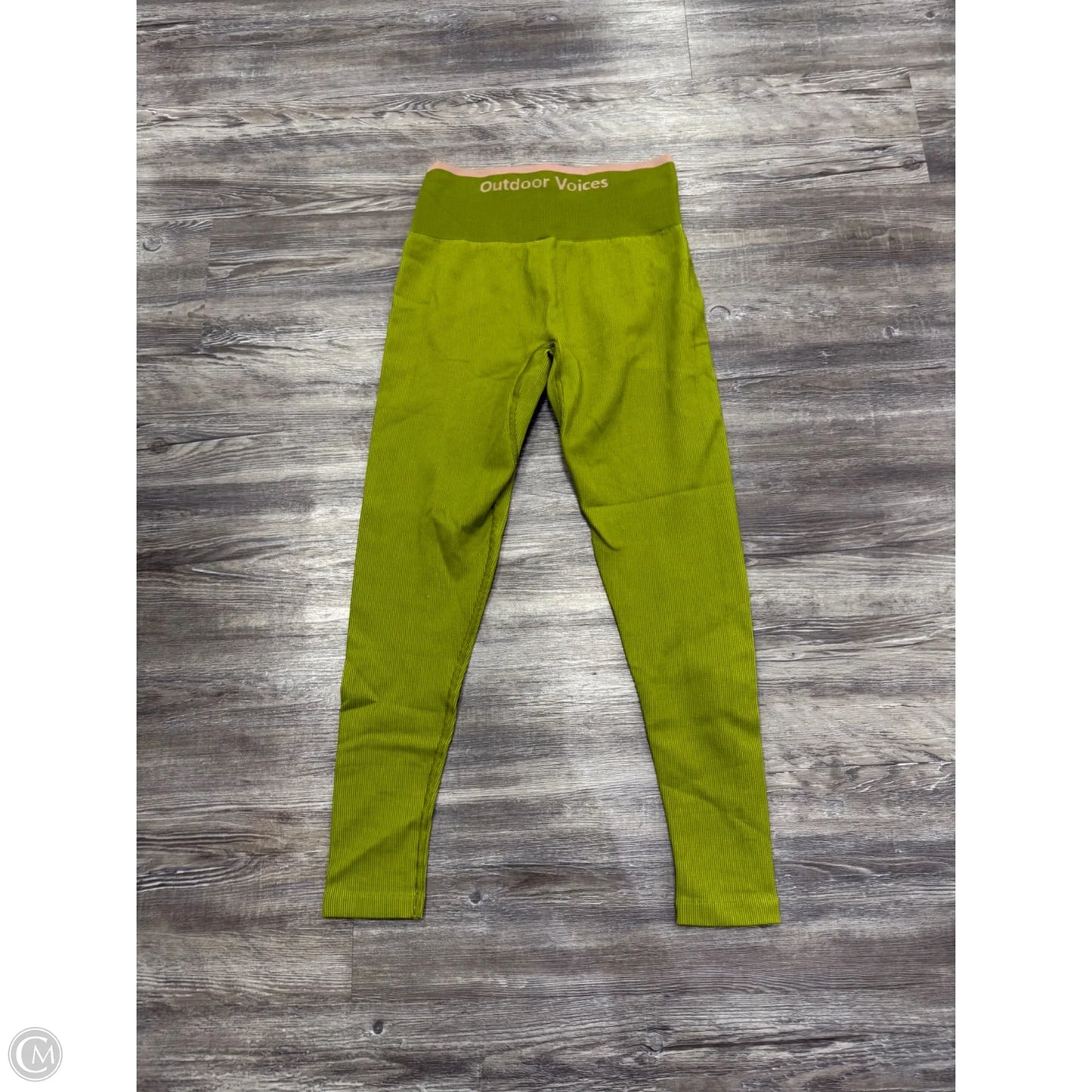 Athletic Leggings By Outdoor Voices In Green, Size: S