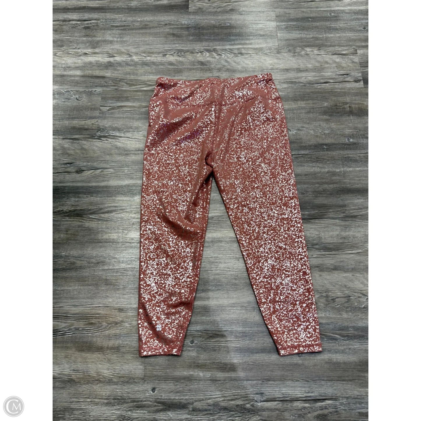 Athletic Leggings By Sweaty Betty In Pink & Silver, Size: Xl