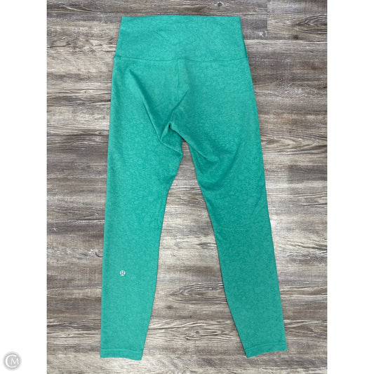 Athletic Leggings By Lululemon In Green, Size: 4