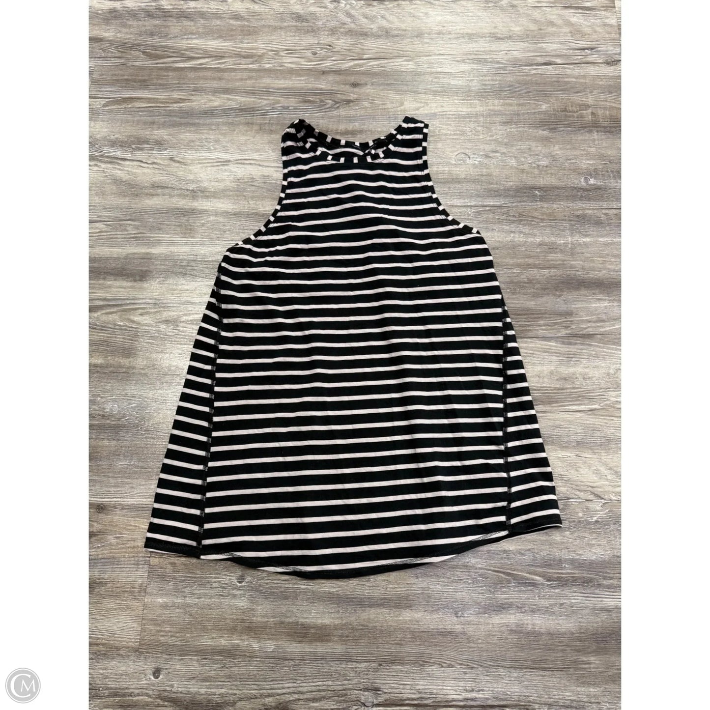 Athletic Tank Top By Lululemon In Striped Pattern, Size: 8