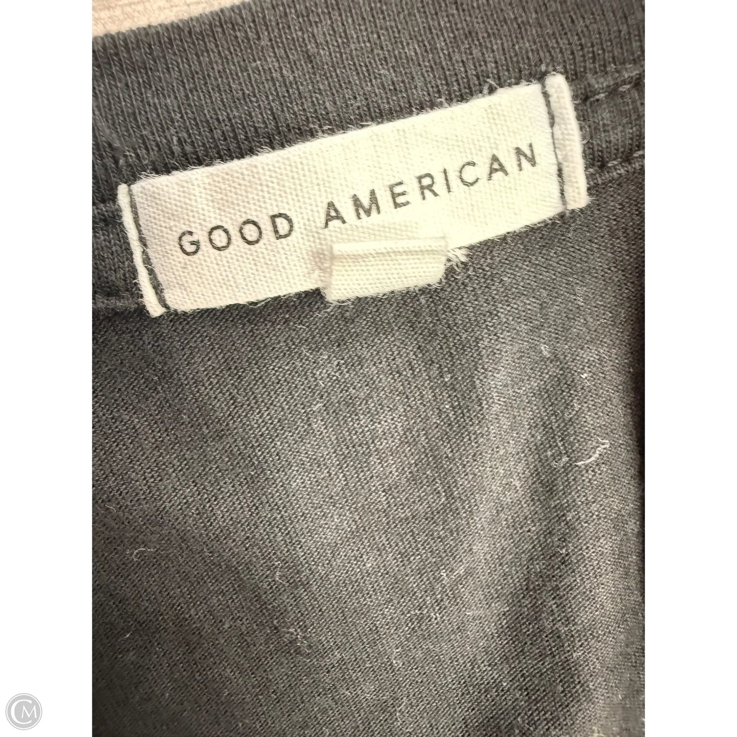 Top Short Sleeve By Good American In Black, Size: 2