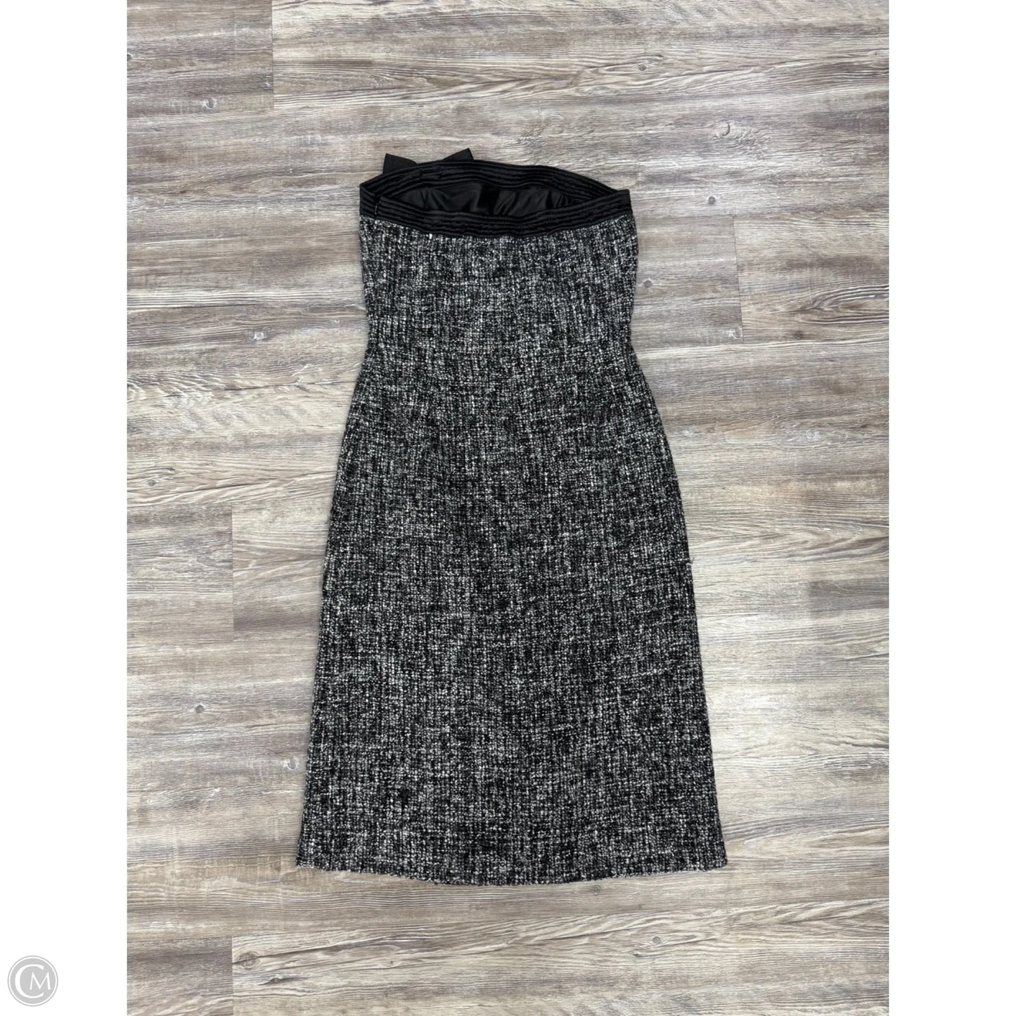 Dress Party Midi By Express In Black & Grey, Size: 8