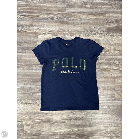 Top Short Sleeve By Polo Ralph Lauren In Navy, Size: Xs