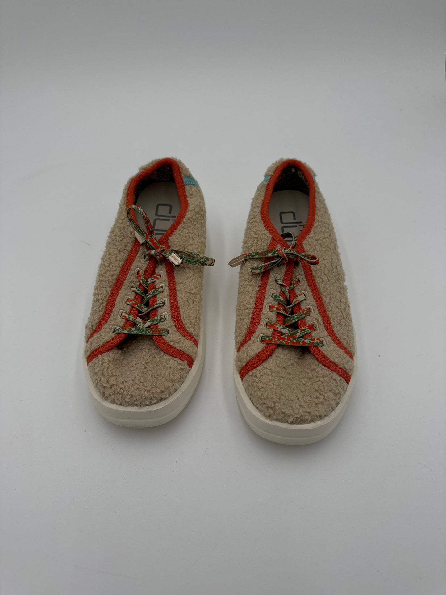 Shoes Sneakers By Hey Dude In Orange, Size: 6