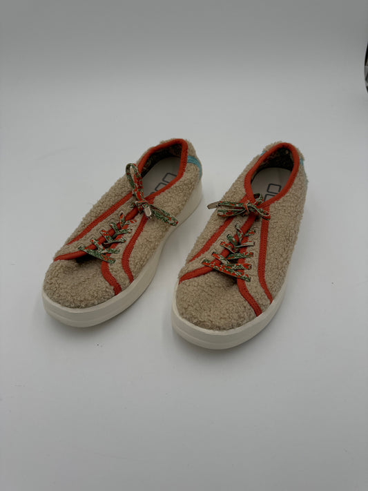 Shoes Sneakers By Hey Dude In Orange, Size: 6