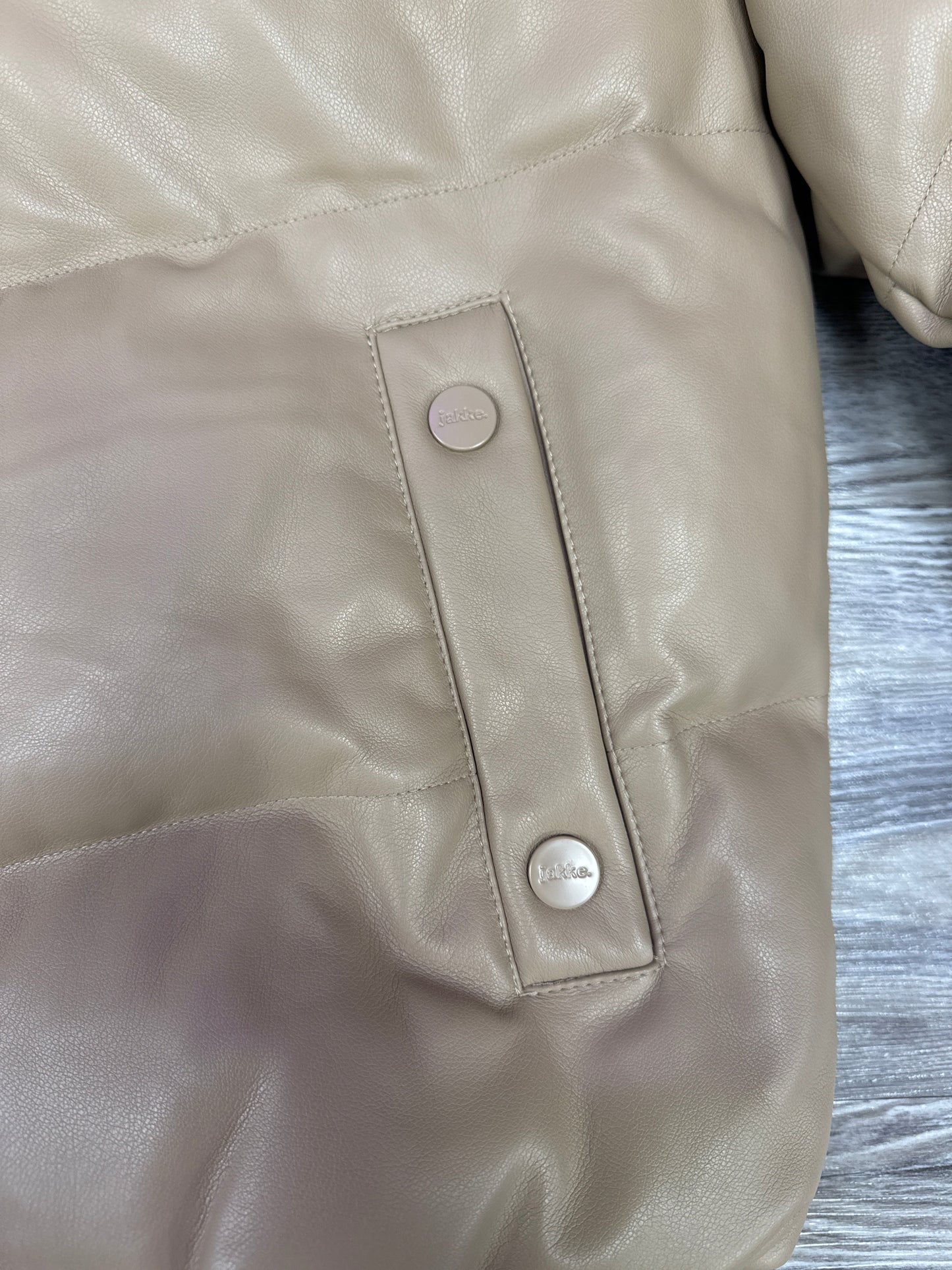 Jacket Puffer & Quilted By Jakke In Tan, Size: Xs