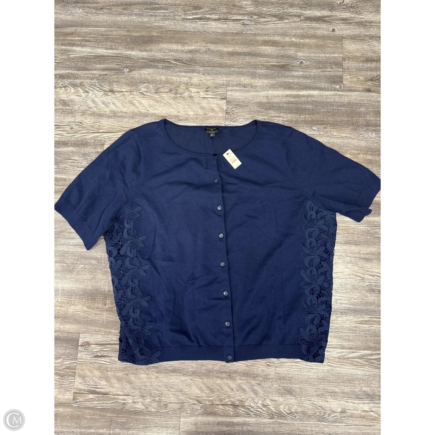 Sweater Cardigan By Talbots In Ombre Print, Size: 3x