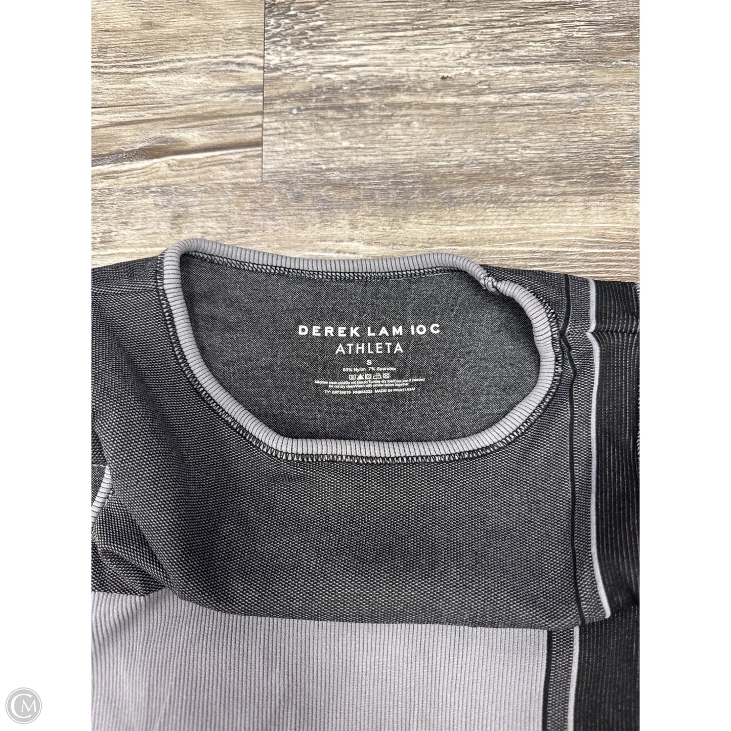 Athletic Tank Top By Athleta In Black & Grey, Size: S