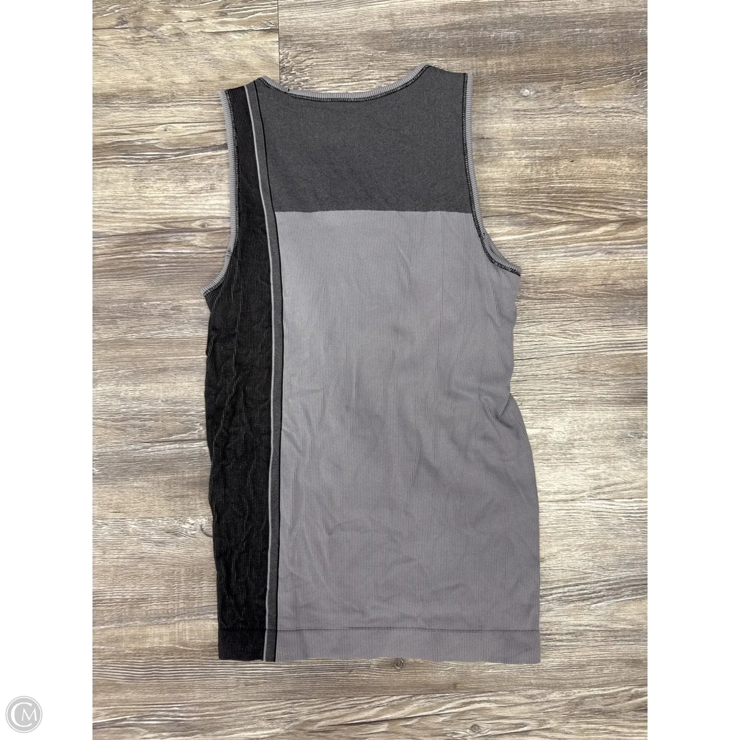 Athletic Tank Top By Athleta In Black & Grey, Size: S