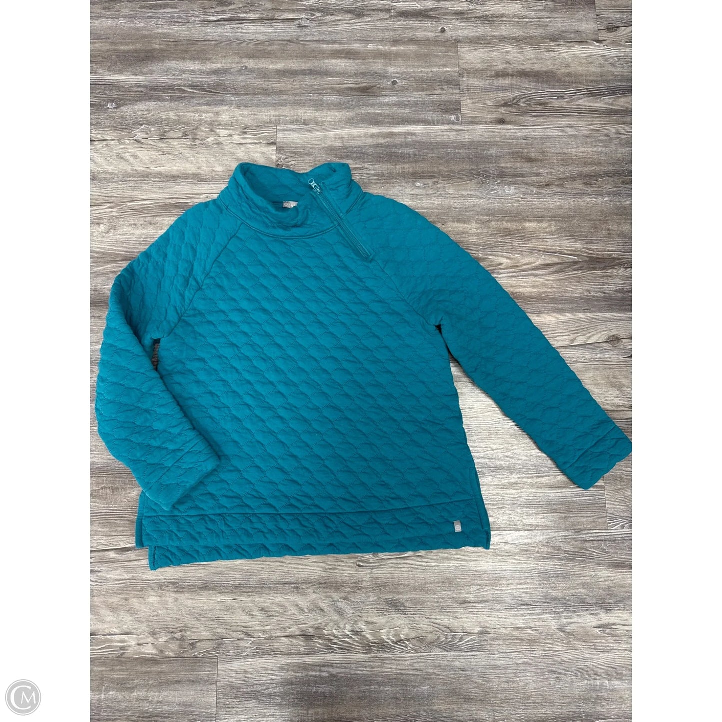 Sweater By Talbots In Teal, Size: Lp
