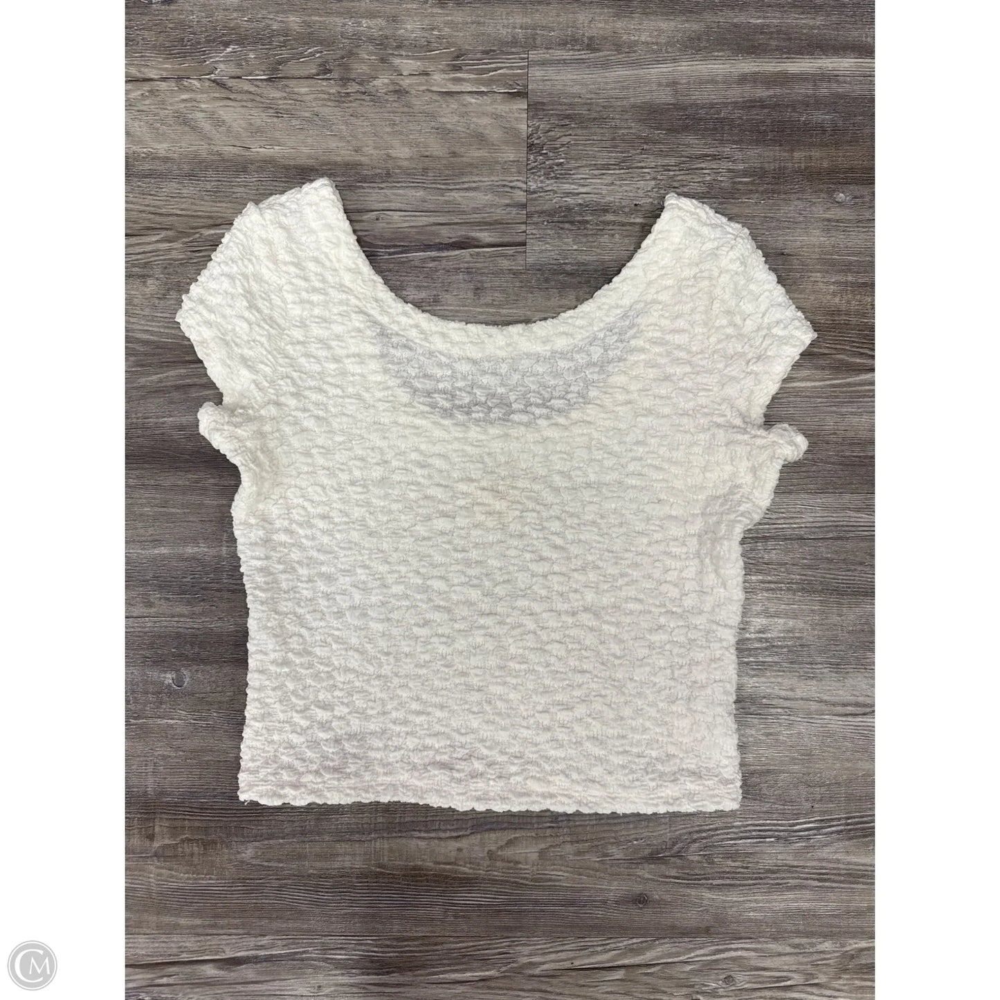 Top Short Sleeve By Maeve In White, Size: S