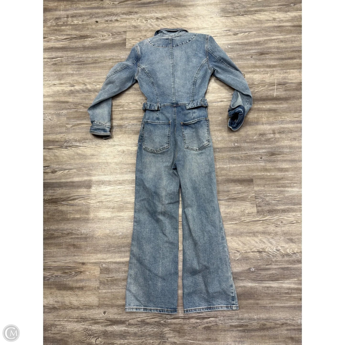 Jumpsuit By Free People In Blue Denim, Size: 2