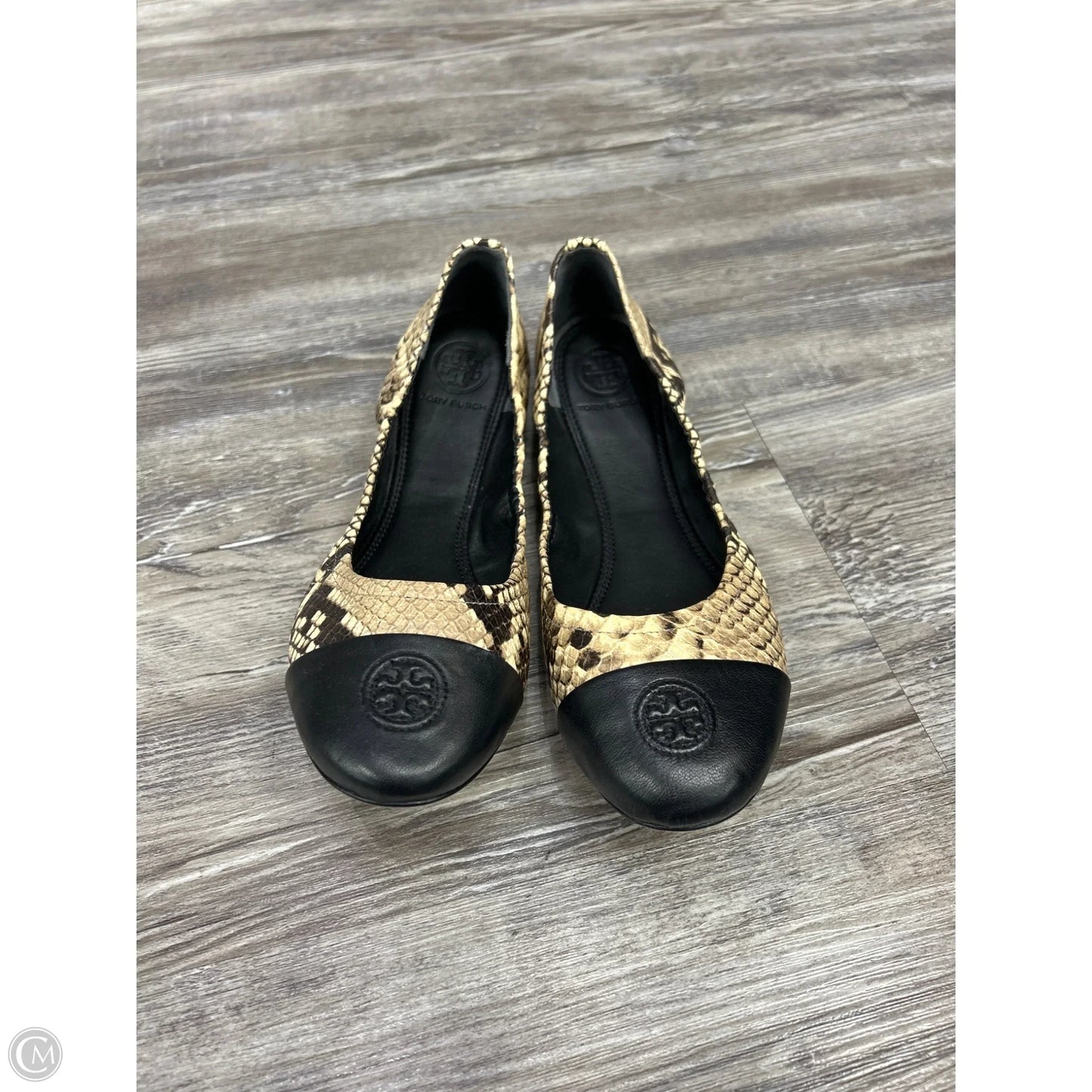 Shoes Designer By Tory Burch In Snakeskin Print, Size: 6.5