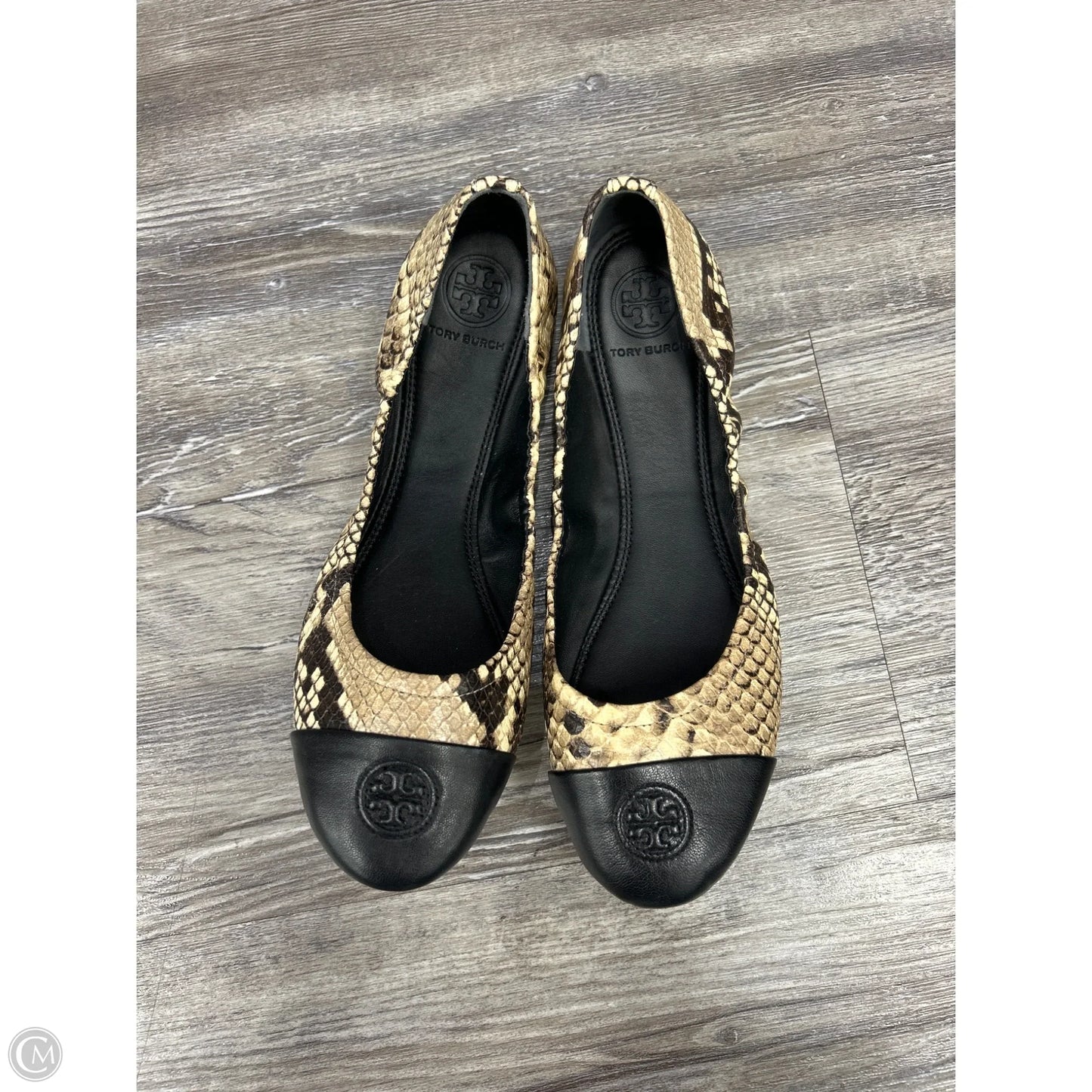 Shoes Designer By Tory Burch In Snakeskin Print, Size: 6.5