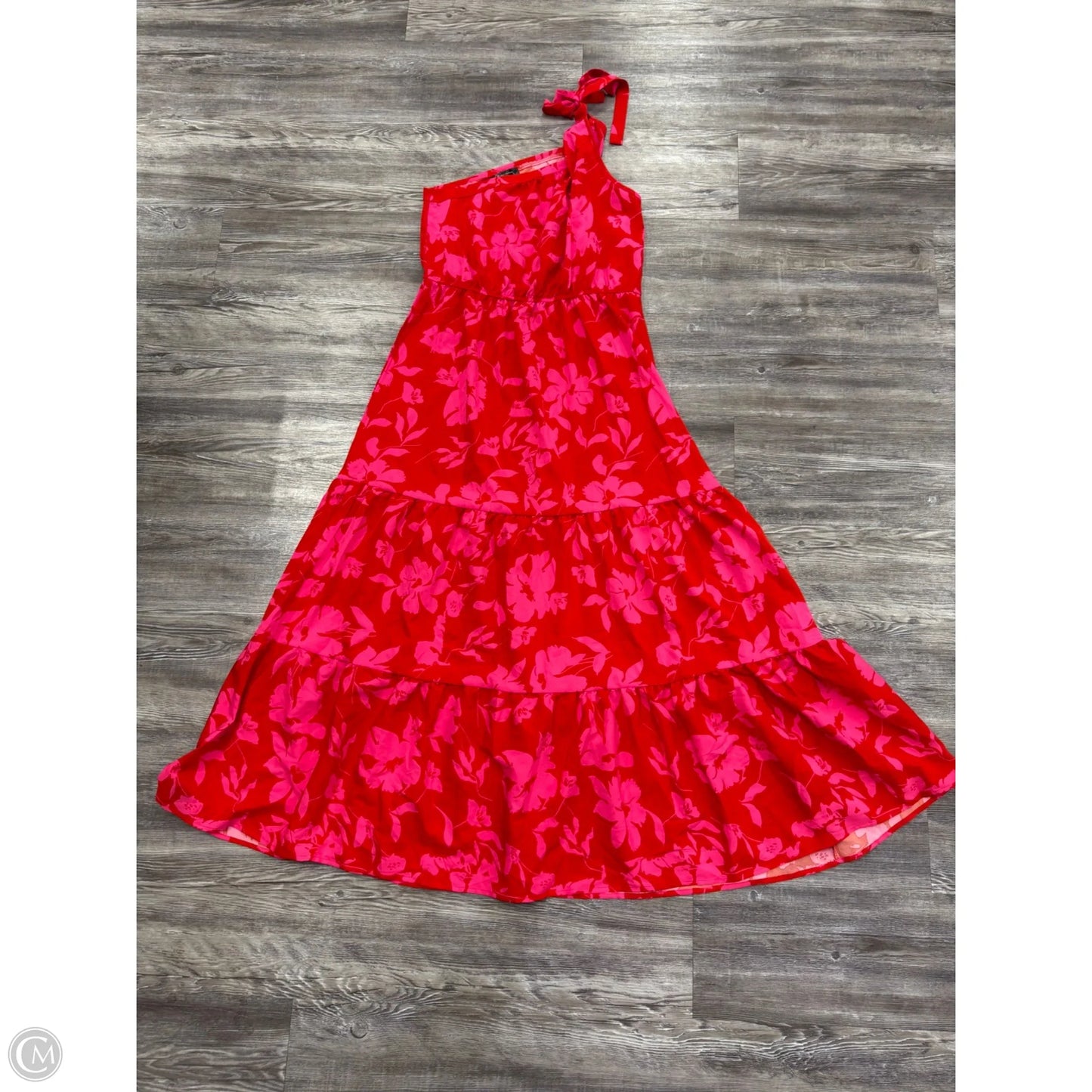 Dress Casual Maxi By Pretty Garden In Pink & Red, Size: L