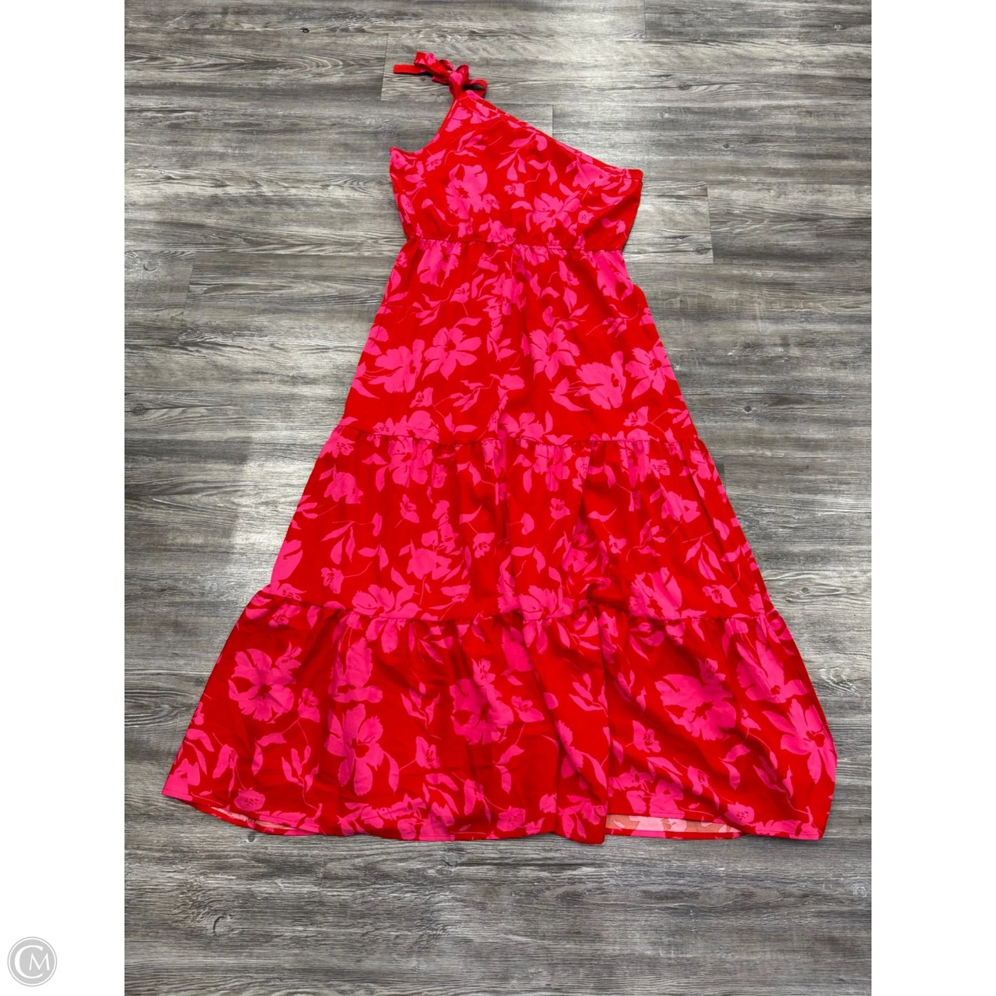 Dress Casual Maxi By Pretty Garden In Pink & Red, Size: L