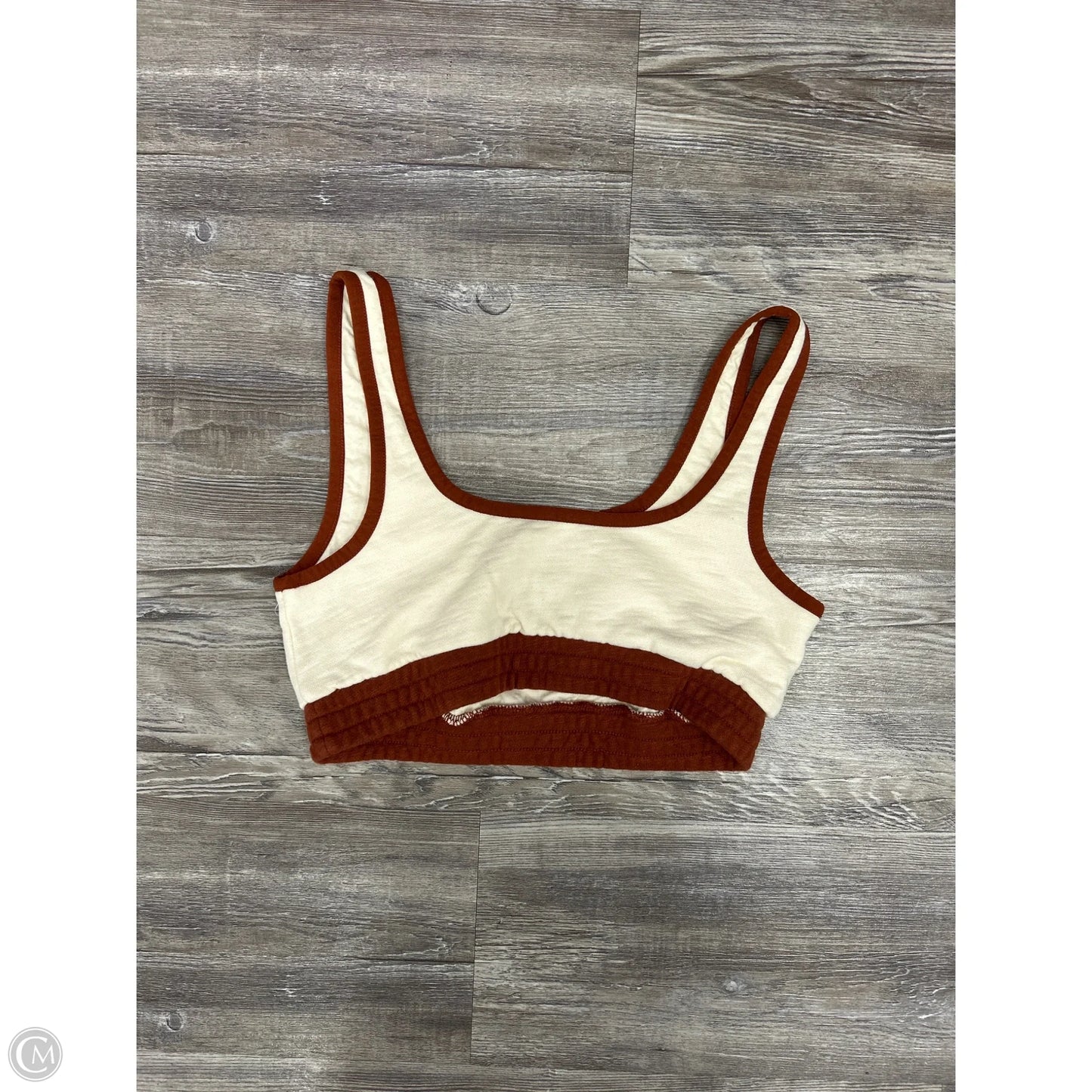 Athletic Bra By Madewell In Cream & Tan, Size: S