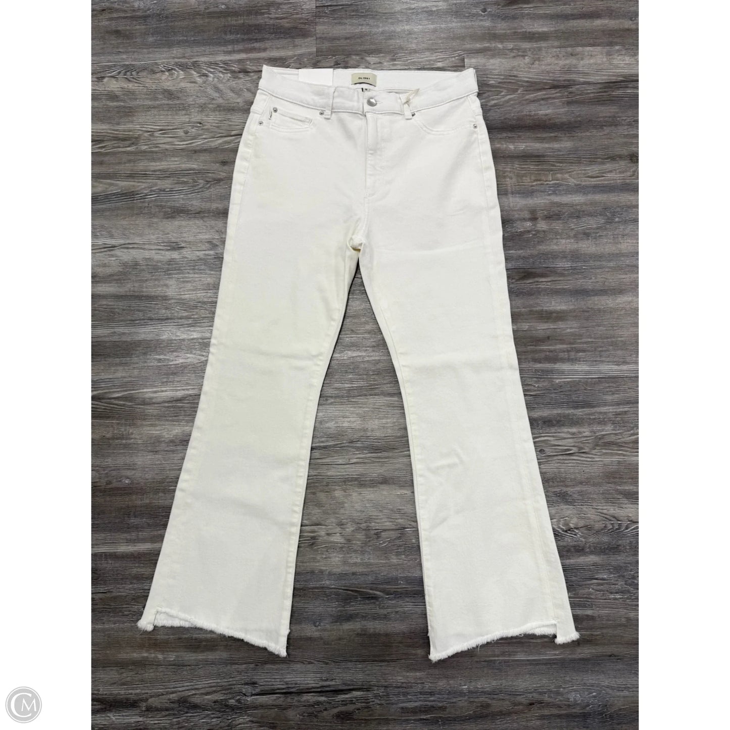 Jeans Boot Cut By Dl1961 In White Denim, Size: 10