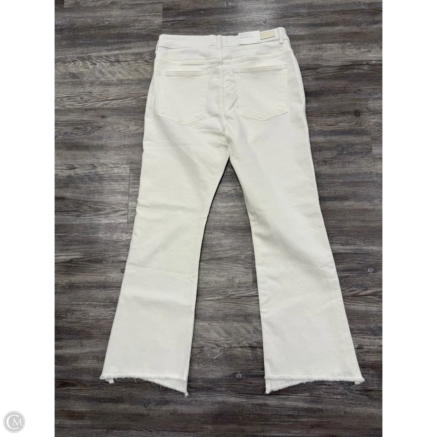 Jeans Boot Cut By Dl1961 In White Denim, Size: 10