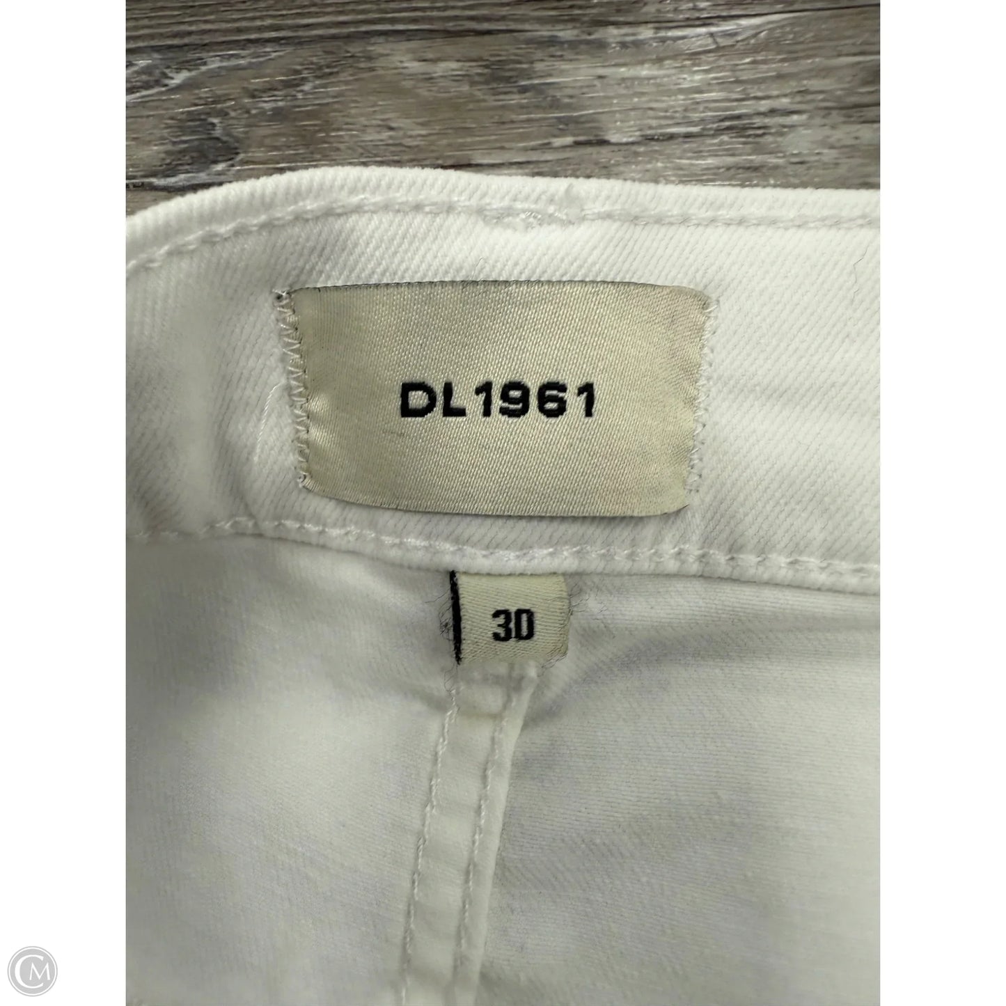 Jeans Boot Cut By Dl1961 In White Denim, Size: 10