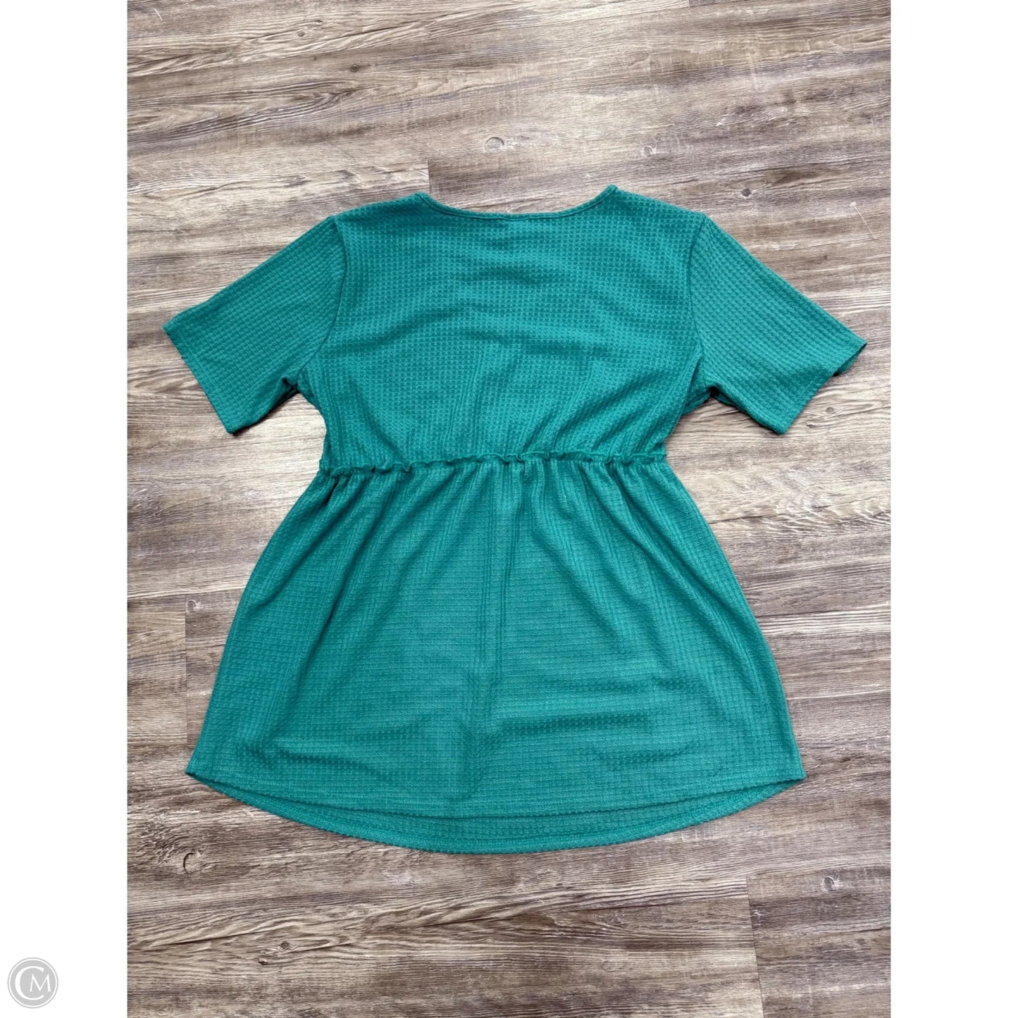 Top Short Sleeve By Heimish Usa In Teal, Size: 2x