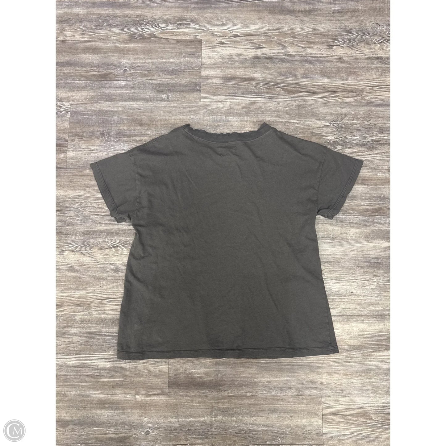 Top Short Sleeve Designer By Mate In Grey, Size: Xs