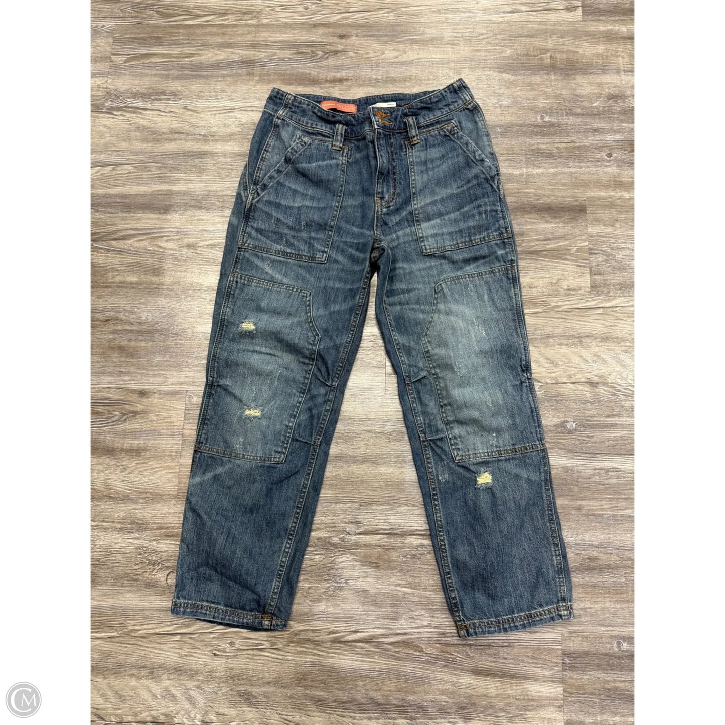 Jeans Boyfriend By Pilcro In Blue Denim, Size: 6p