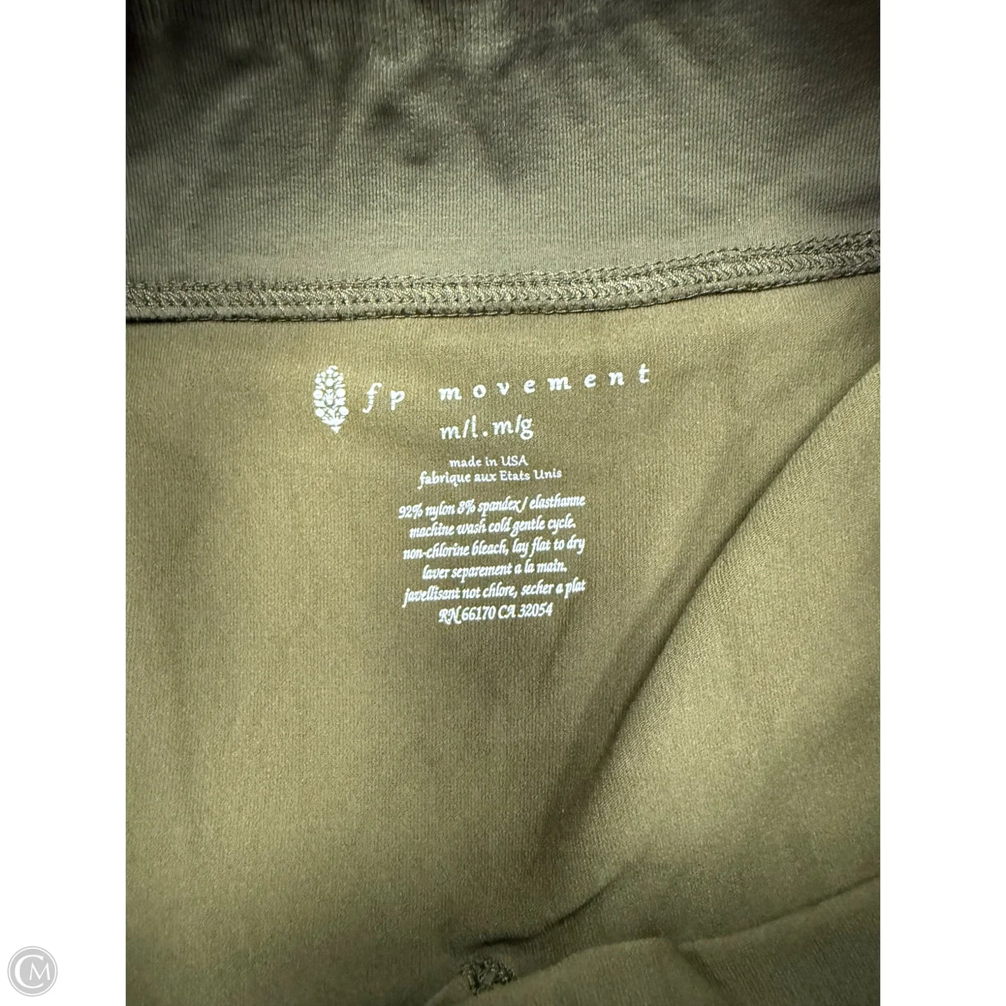 Athletic Leggings By Free People In Green, Size: M