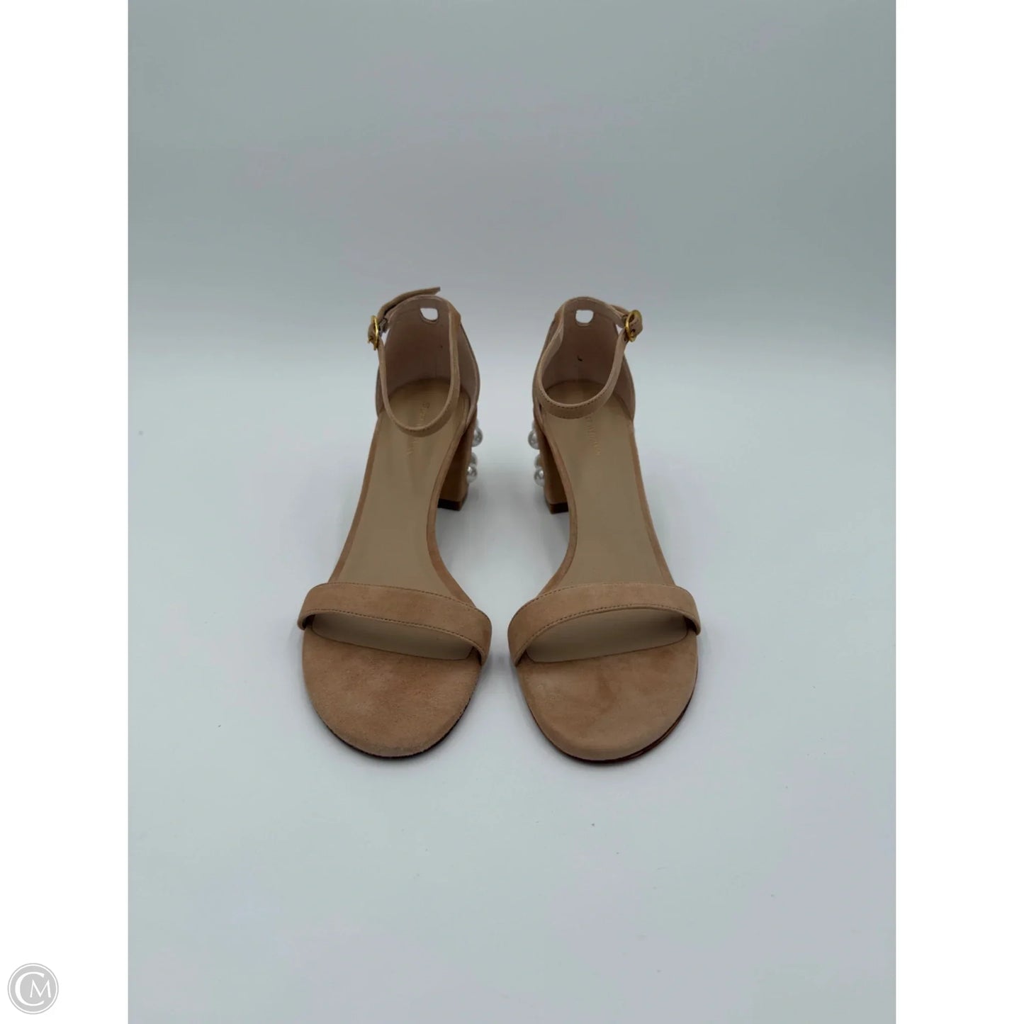 Sandals Designer By Stuart Weitzman In Tan, Size: 9.5