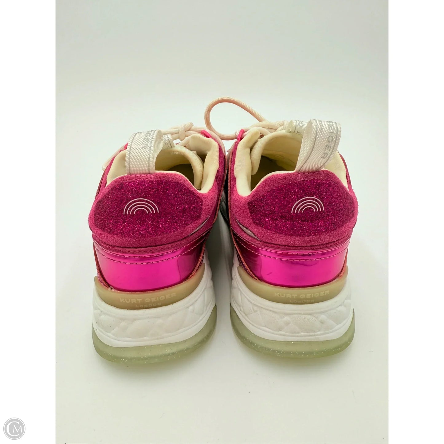 Shoes Designer By Kurt Geiger In Purple & White, Size: 9