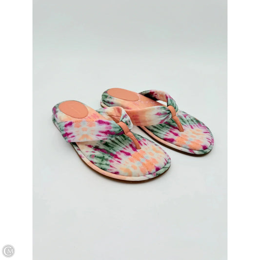 Sandals Flats By Anthropologie In Tie Dye Print, Size: 9