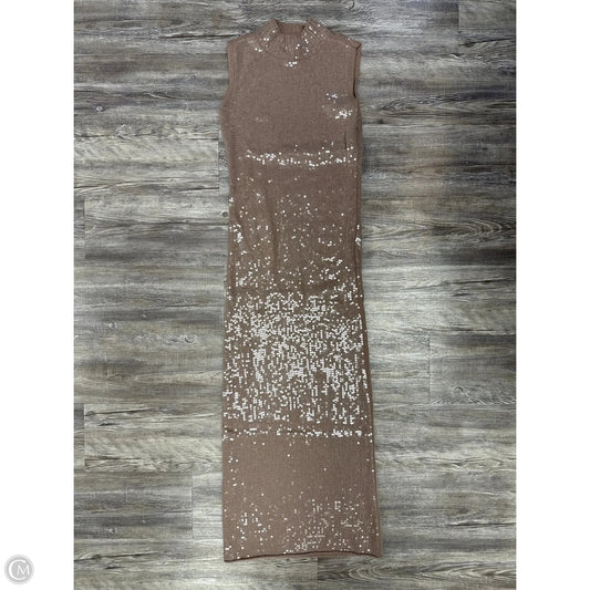 Dress Designer By Cma In Taupe, Size: S