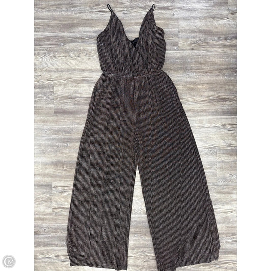 Jumpsuit By Chelsea 28 In Black & Gold, Size: 10