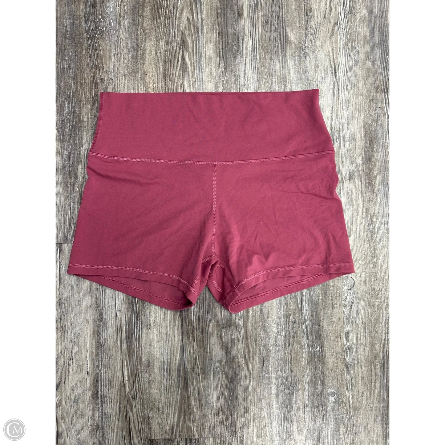 Athletic Shorts By Lululemon In Pink, Size: 14