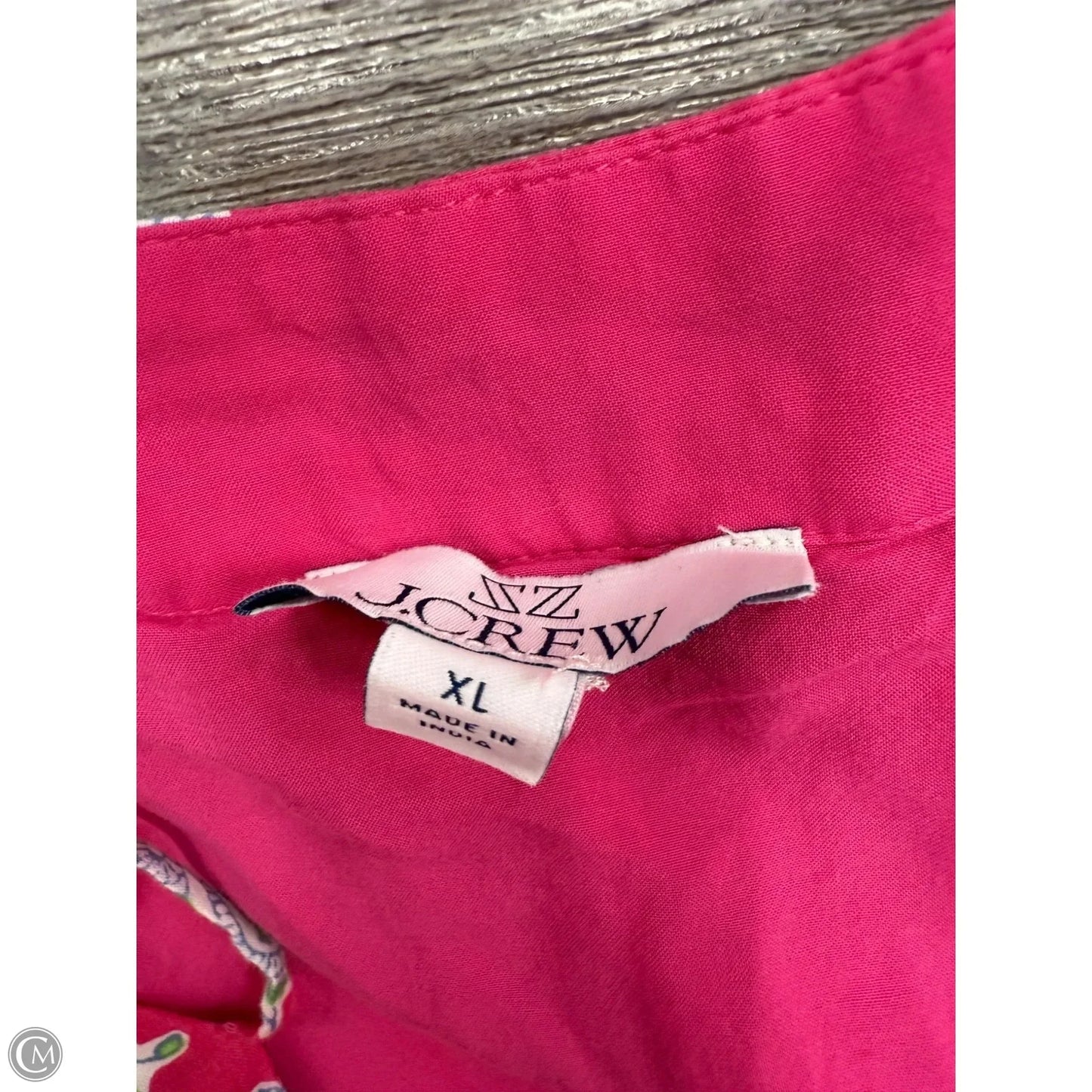 Dress Casual Maxi By J. Crew In Green & Pink, Size: Xl