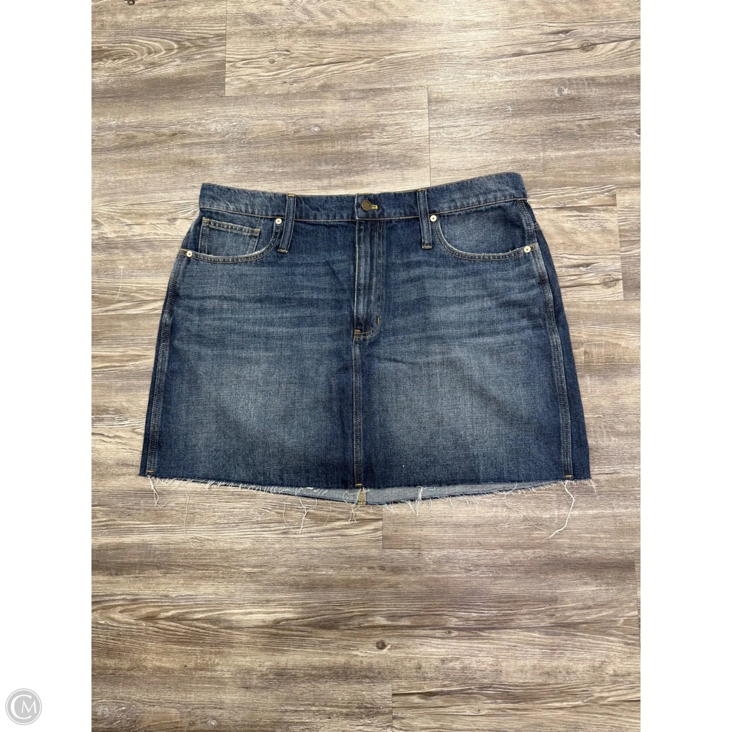 Skirt Mini & Short By Madewell In Blue Denim, Size: 22