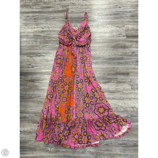 Dress Casual Maxi By Anthropologie In Pink, Size: L